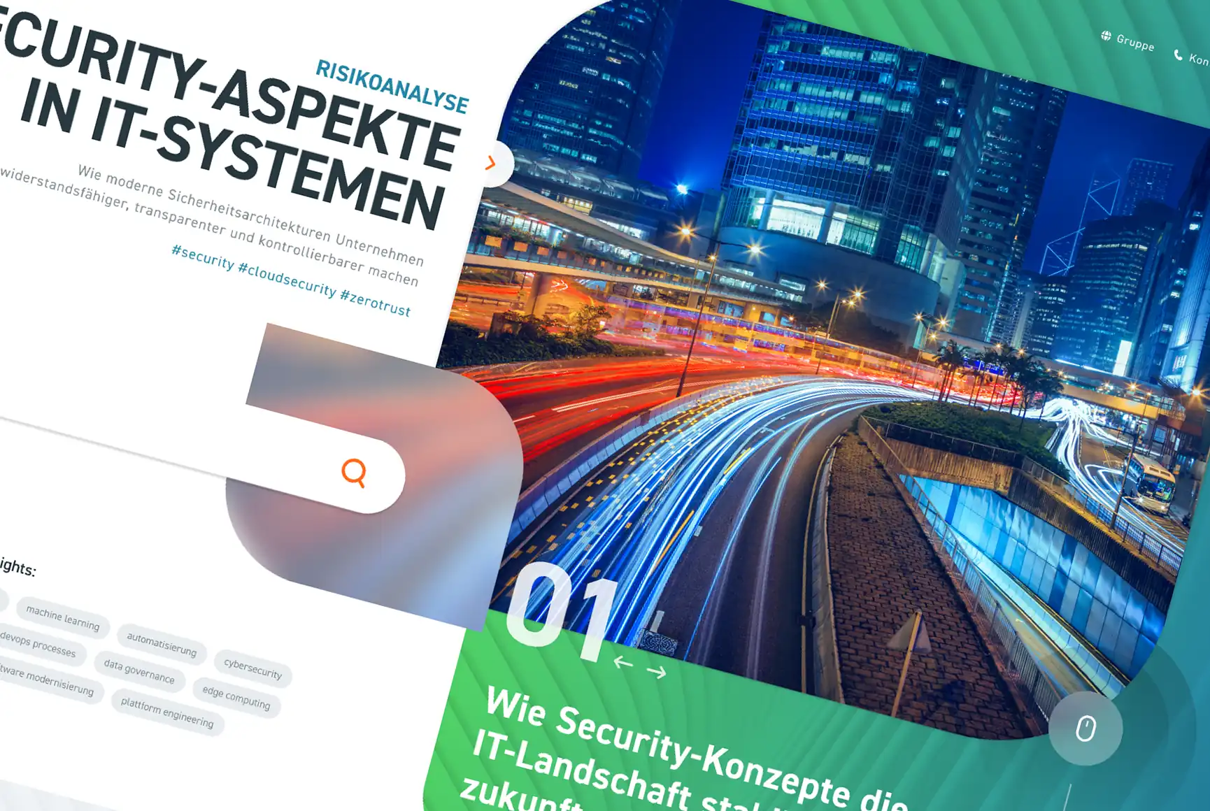 Website Redesign IT-Dienstleister mit modernem Design und verbesserter Conversion-Rate